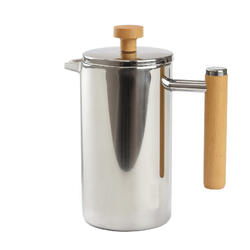 Rozsdamentes acél French Press Wood - 700 ml