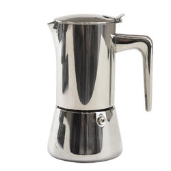 Rozsdamentes acél Moka kávéfőző Silver indukciós főzőlapra - 4 csésze